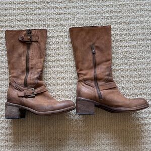 Steven by Steve Madden mid calf leather boots